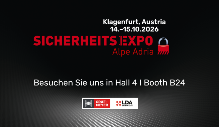 Gräf & Meyer auf der SicherheitsExpo Alpe Adria 2026 in Klagenfurt
