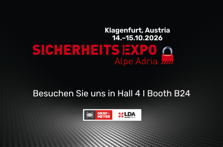 Gräf & Meyer auf der SicherheitsExpo Alpe Adria 2026 in Klagenfurt