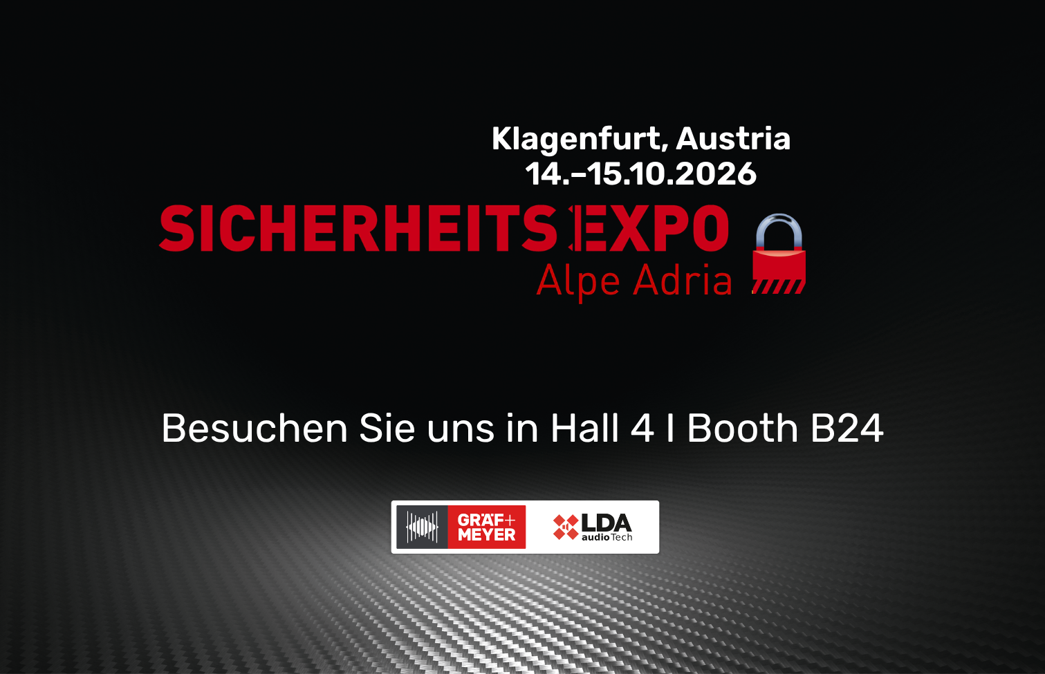 Gräf & Meyer auf der SicherheitsExpo Alpe Adria 2026 in Klagenfurt